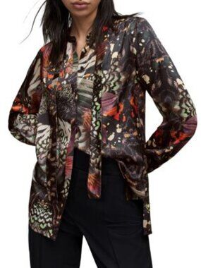 AllSaints Toni Gene Long Sleeve Blouse